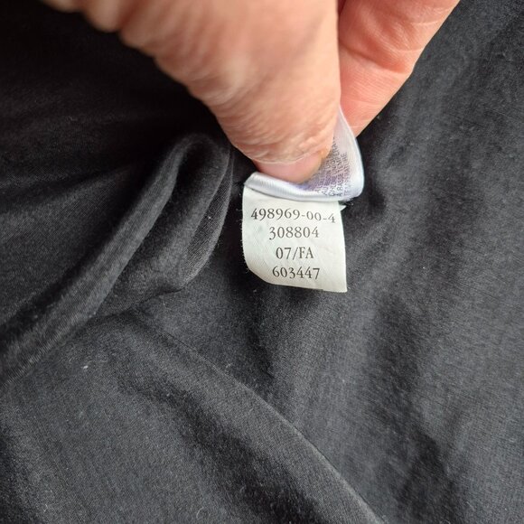 GAP Button Up Tuxedo Velvet Silk Cotton Blend Sheer Blouse 12 - Picture 8 of 14